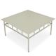 Outdoor-Couchtisch AMALFI - Outdoor-Couchtisch, Metall in Taupe, 100 x 100 cm