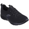 Slip-On Sneaker SKECHERS "SUMMITS", Damen, Gr. 39, schwarz (schwarz, uni), Textil, unifarben, sportlich, Schuhe, Freizeitschuh, Halbschuh, Slipper mit flexibler Traktionslaufsohle