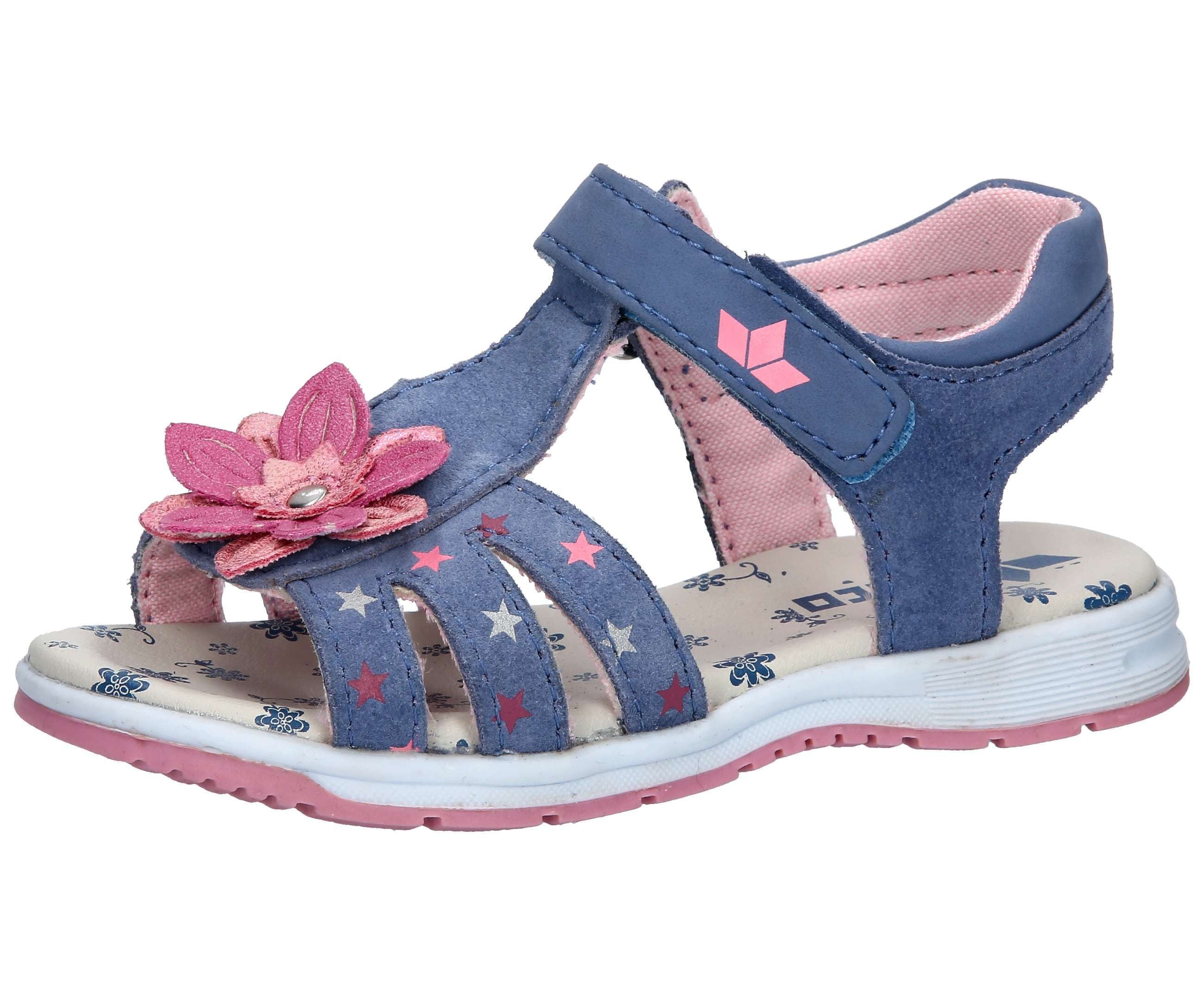 Sandale LICO "Sandale Manja V", Gr. 35, blau, Leder, Schuhe Image