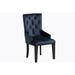 Rosdorf Park Hurmon Dining Chair Wood/Upholstered/Velvet in Black/Brown | 41 H x 22 W x 27 D in | Wayfair C9CB2AA1EB75478E9BF74C441CD9D5E9
