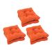 Red Barrel Studio® 6 - Piece Seat Outdoor Cushion Polyester in Orange | 3.5 H x 16 W x 16 D in | Wayfair 01819674279D4B9A8BB208E52E05EDA4