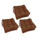 Red Barrel Studio® 6 - Piece Outdoor Seat Cushion Polyester in Red/Brown | 3.5 H x 16 W x 16 D in | Wayfair 3CA7DDBC41834BA7AB90B1C1D840C709