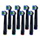 OneBuy24 - Aufsteckbürsten schwarz kompatibel mit vielen Oral-B elektrischen Zahnbürsten 8 St Zahnbürste