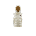 MONCLER ENFANT Ania Down Gilet, Girl, White, Size: 4Y