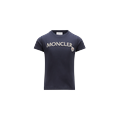 MONCLER ENFANT Embroidered Logo T-Shirt, Blue, Size: 10Y