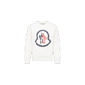 MONCLER ENFANT Pixelated Logo Sweatshirt, White, Size: 14Y