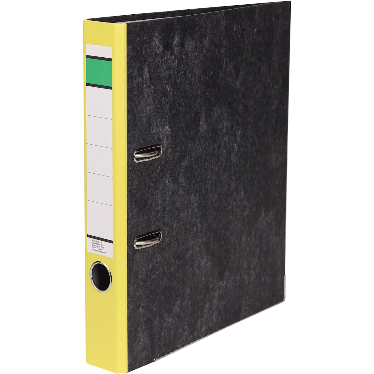 Ordner DIN A4 50mm Recycling Pappe gelb Image