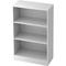 bümö office Regal weiß, Standregal Holz - Aktenregal für Ordner & Bücher, Bücherregal 80 cm breit, 3 OH Regal Wand, Büroregal, Holzregal,