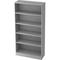 bümö office Regal grau, Standregal Holz - Aktenregal für Ordner & Bücher, Bücherregal 100 cm breit, 5 OH Regal Wand, Büroregal, Holzregal,