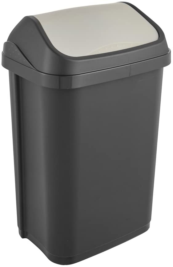 KEEEPER 25L Mülleimer mit Schwingdeckel in der Swantje-Kollektion in Grau Image