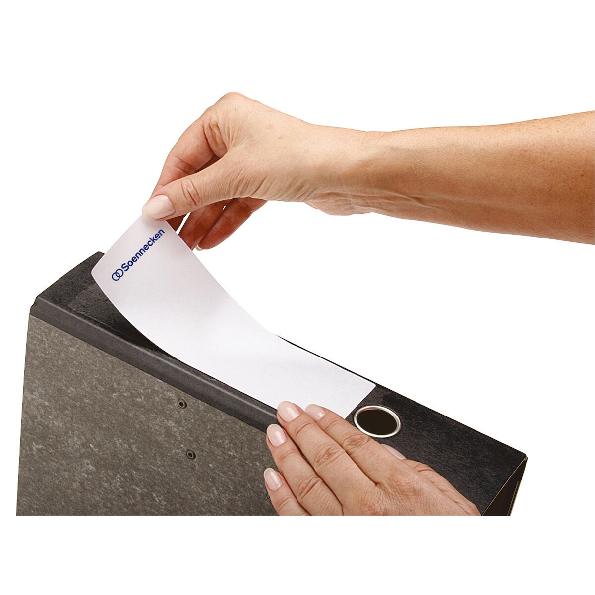 Soennecken Ordneretikett 66309 breit/kurz sk weiß 400 St./Pack. Image