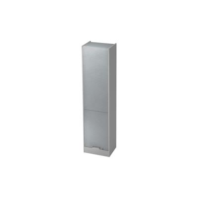 bümö Rollladenschrank in Grau/Silber mit Chromgriff - Vertikal Jalousieschrank 50 cm breit, Aktenschrank abschließbar, Büroschrank für Ordner & Co. Image