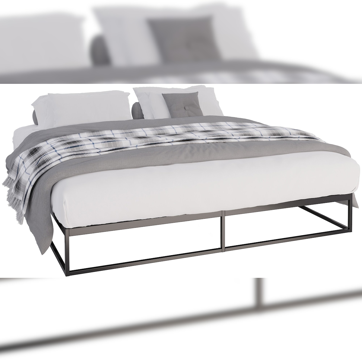 CLP Metallbett Scala schwarz/200x180x25 cm Image