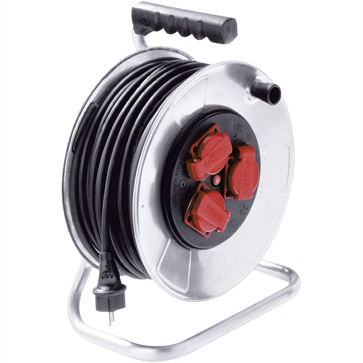 BACHMANN Stahlblechkabeltrommel 3-f. 50m, H05RR-F 3G1,5mm, IP44 Image