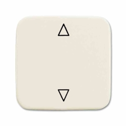 Busch-Jaeger Wippe Serien, Schalter/Taster, cremeweiß/elektroweiß, glänzend, Symbol Pfeile, geeignet für Bussystem-Tasterankopplung Image