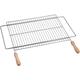 SAUVIC Ausziehbarer Grill, 60 x 40 cm, erweiterbar von 62 auf 72 cm, Stahl, 600 x 400 mm