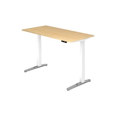 bümö elektrisch höhenverstellbarer Schreibtisch 160x80 cm mit Memory-Steuerung - Design Schreibtisch höhenverstellbar elektrisch, elektrischer Image