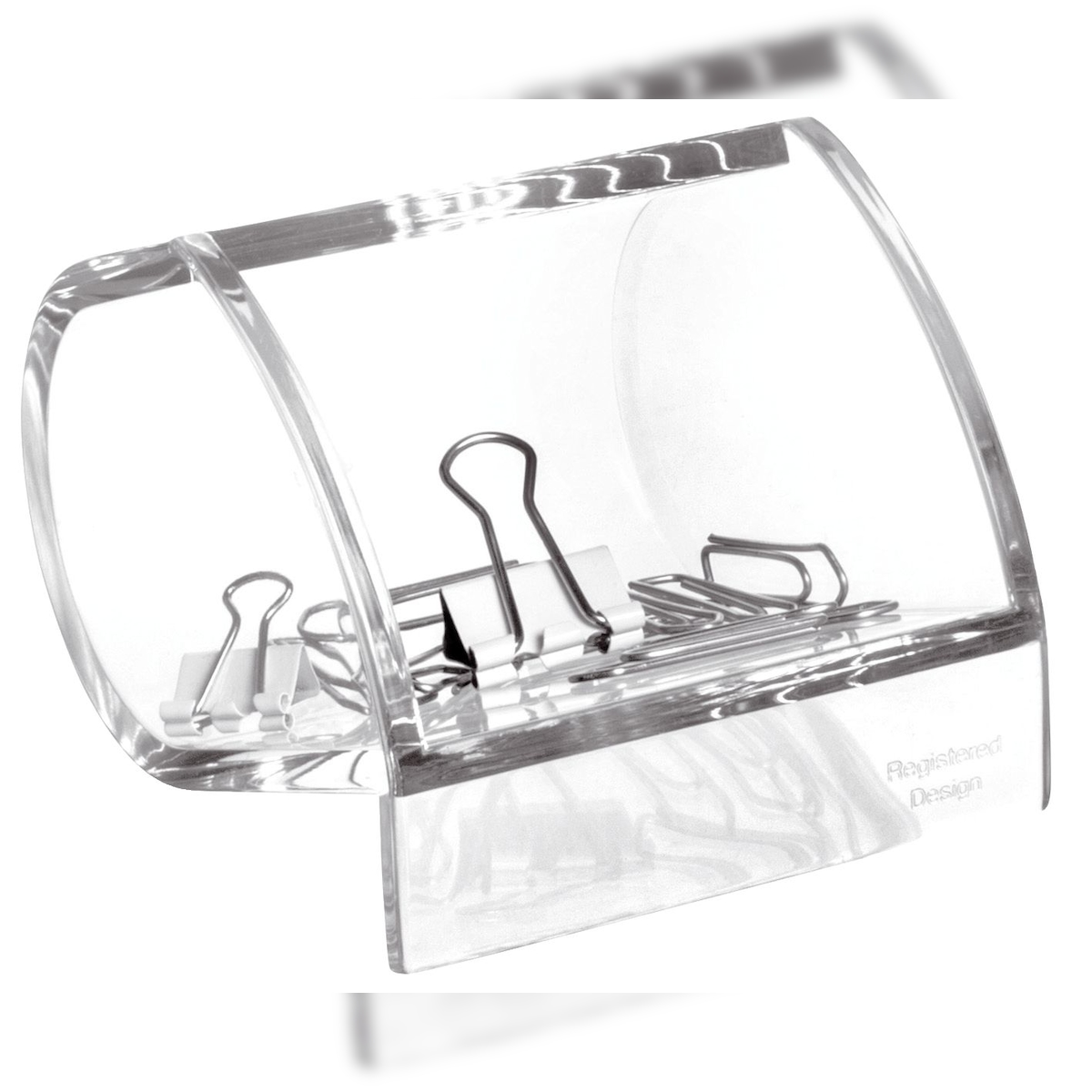 Maul 19595 05 Acryl Klammernspender - 77 x 87 x 65 mm, glasklar Image
