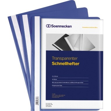 Soennecken Schnellhefter 2965 DIN A4 PP blau 10 St./Pack. Image