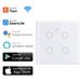Tuya WiFi Smart Switch AC 220V 4 Touch Screen Panel 4 Gang Light Switch Smart Life APP Control Work With Alexa Google Home