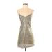 Silence and Noise Cocktail Dress: Silver Dresses - Women's Size Small