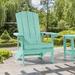 CHYVARY 1 Peak Adirondack Chair Fire Pit Outdoor Patio Furniture Light Green