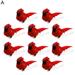 Artificial Red Cardinal Bird-Christmas Cardinal Birds for Christmas Tree Ornament Decorations Arts and Crafts 10PCS