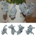 Teissuly Planter Pot Hanger Resin Hanging Dragon Statue Planter Hanger Dragon Sculpture Pot Huggers Dragon Figurines Garden Statues Garden Figures Decoration For Garden