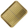 Stainless Steel Drain Pan Oven Dessert Plate Kitchen Accessories Frying Basket Cooling Rack Snacks Storage Tray