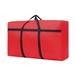 Christmas Tree Storage Bag Extra Large Christmas Storage Containers for Store Christmas Trees Heavy Duty 600D Oxford Xmas Holiday Tree Bag with Durable Handles & Dual Zipper Red