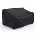 BROSYDA Patio Sofa Cover EC36 Waterproof - Heavy Duty 3-Seater Outdoor Sofa Cover Patio Furniture Covers with Air Vent and Handles 60 LÃ—34 DÃ—30 H Black