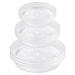 yuntop 9 Pack Clear EC36 Plastic Plant Saucer Durable Plant Trays Flower Plant Pot Saucer Plant Container Accessories for Indoors & Outdoors Stop Messes & Stains in Your Garden (6 +8 +10 )