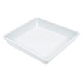 M METERXITY 10 Pack EC36 Planter Saucers - Plastic Square Flowerpot Drip Trays Apply to Outdoor/Garden (6 Inch White)