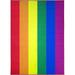 Pride Flag Nylon Non-Slip Indoor Outdoor Area Rug Carpet 5-Ft X 7-Ft (60 X 84 ) Pride Equality Love Passion Gay Transgender Questioning LGBTQ Community