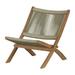 Maykoosh Bohemian Bliss Wood And Rope Lounge Chair Beige And Natural