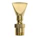 Bitray Fountain Nozzle 1/2 EC36 DN15 & 3/4 DN20 Brass Narrow Fan Shaped Water Fountain Nozzle Spray Pond Sprinkler for Garden Pond Amusement Park Museum Library