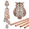 Owl Wind Chimes Decor EC36 Portable Mobile Owl Wind Chime Owl Wind Bell Owl Decoration Owls Wind Chimes Home Indoor Yard Patio Festival Garden Outdoor Decoration Gift for Mom