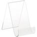 Clear Flat Back Display Easel With Rounded Front 5.5 H X 3.5 W X 5.5 D (12 Pack)