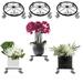 TINGSING Metal Plant EC36 Set of 3 Plant Indoor Plant Stands for Outside Outdoor Plants Iron Round Plants Flower Pot Stands for Indoor Plants Garden Patio Decor Display Plant Stands Black