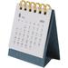 1Pc 2022 Desk Calendar 9x6. 5cm Standing Calendar 2022 Desk Calendar Wirebound Table Standup Planner for Office School Home supplies| Blue