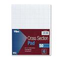 TOPS Cross Section Pad 1 Pad 4 Squares/Inch Quadrille Rule Letter Size White 50 Sheets/Pad 1 Pad (35041)