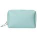 Small Makeup Bag Vegan Leather Makeup Bag Zipper Pouch Travel Cosmetic Organizer for Women Handbag - Matcha green