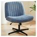 WTYCB Office Chair No Wheels - Armless Desk Chair No Wheels Cross Legged Office Chair Wide Swivel Home Office Desk Chairs