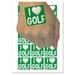 I Love Golf Heart Shaped Ball Sports Water Resistant Temporary Tattoo Set Fake Body Art Collection - 15 2 Tattoos (1 Sheet)