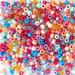 Beach Party Multicolor Mix EC36 Pony Beads Made in The USA 6 x 9mm Plastic Craft Beads for Arts Crafts Hair braiding Jewelry Decorations Accessories Bulk 500 Beads