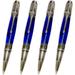 Da Vinci Pen Kit - Antique Bronze And Gun-Polish 4 Pack