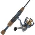 Pflueger President Spinning Reel and Fenwick Elite Tech Ice Fishing Rod Combo