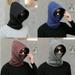 Hesroicy Men Beanies Hat Solid Color Ear Protection Polar Fleece Windproof Korean Style Cap Thicken Warm Balaclava for Ski Cycling