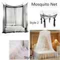 210x190x240CM Corner Post Bed Canopy Mosquito Net Full Queen King Size Netting Black Bedding