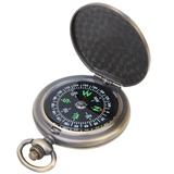 Uadme Pocket Watch Compass - J35A Vintage Portable Zinc Alloy Flip open Pocket Watch Compass for Outdoor Navigation Tools